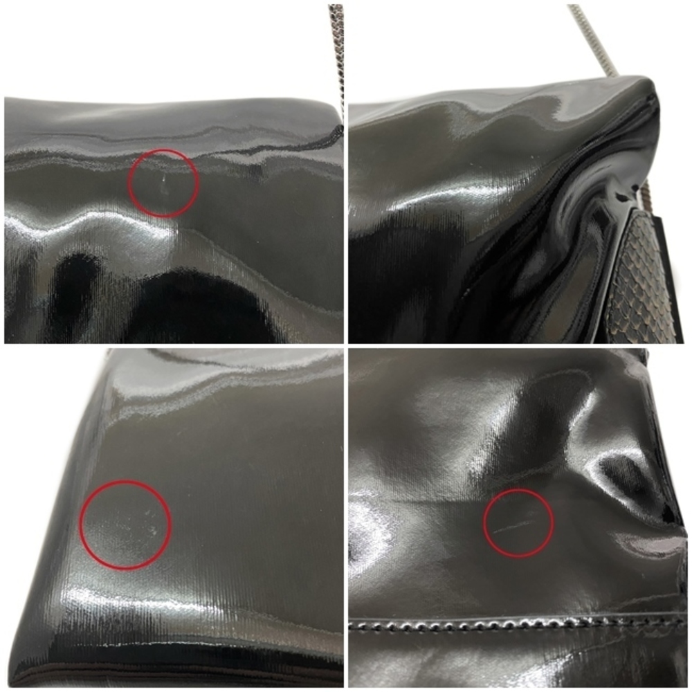 Phillip Lim Python Leather Shoulder Bag Black - image 6